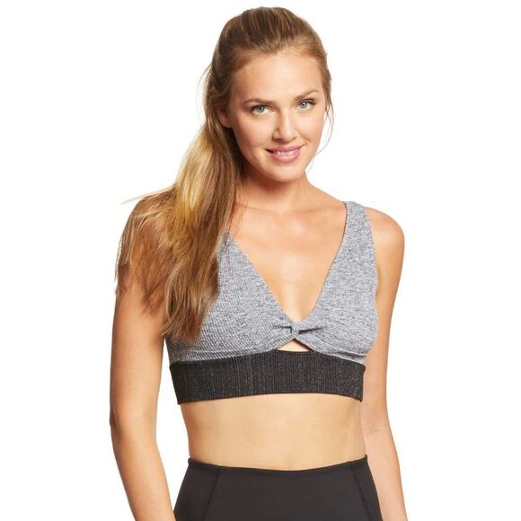 Free People Movement NWOT Gray Shakti Seamless Sports Bra Size XS/S - Picture 1 of 4